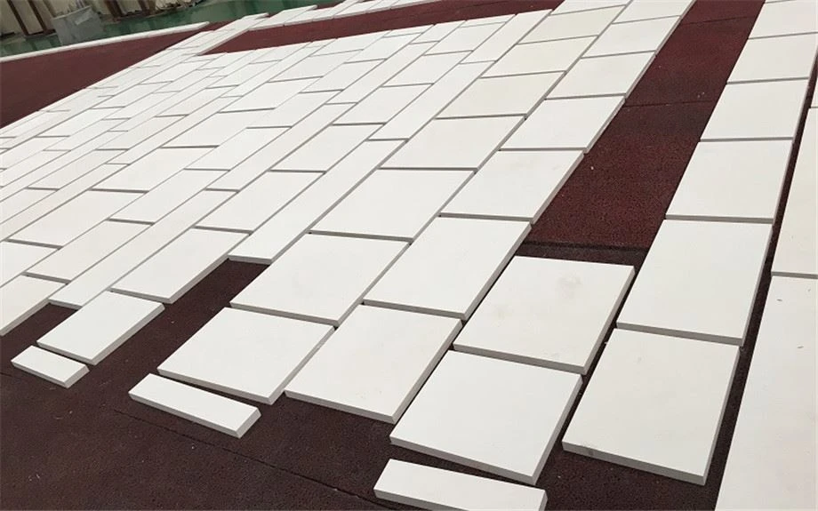 Limestone Tiles Lay Out