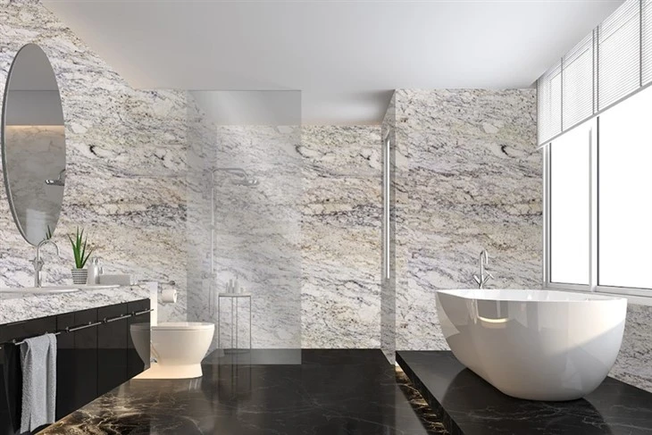 African Rainbow Granite Bathroom